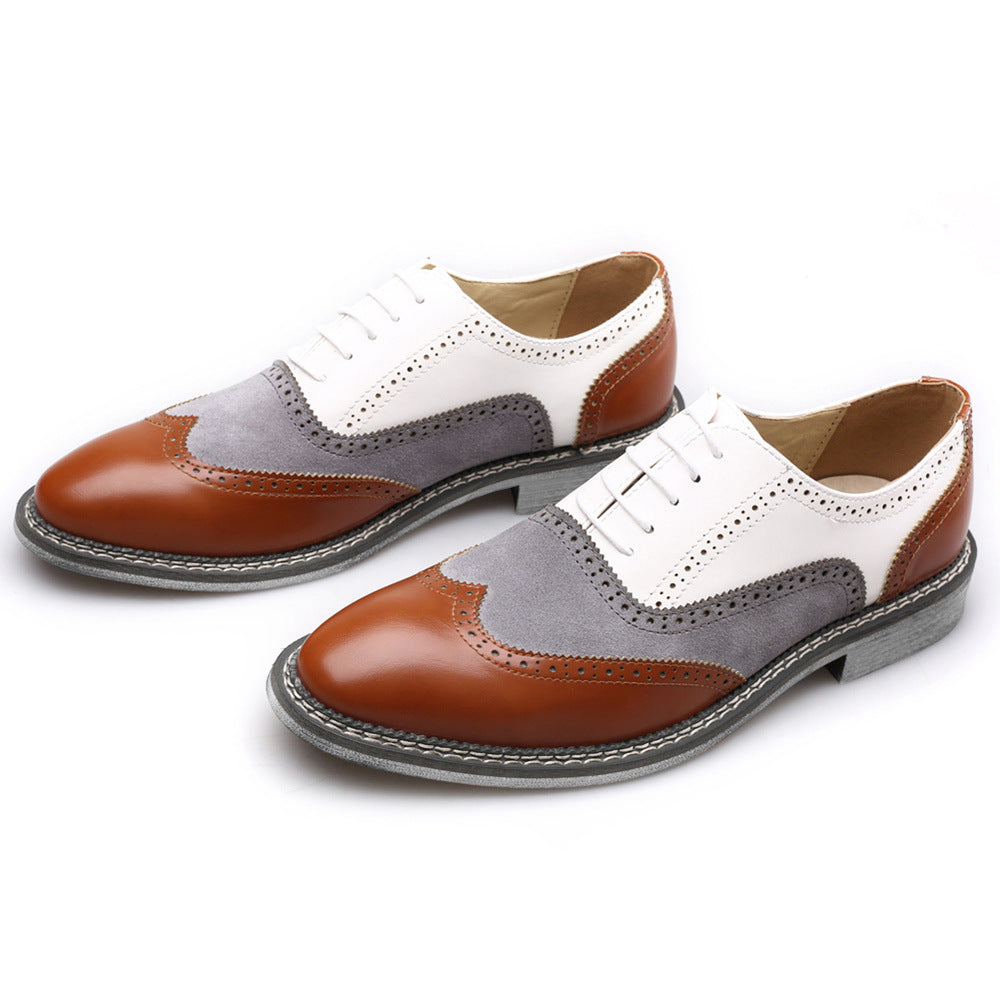 【⏰On Big Sale 】Business casual leather shoes with pointed head heightening