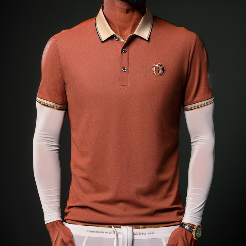 New men's short-sleeved polo shirt for summer