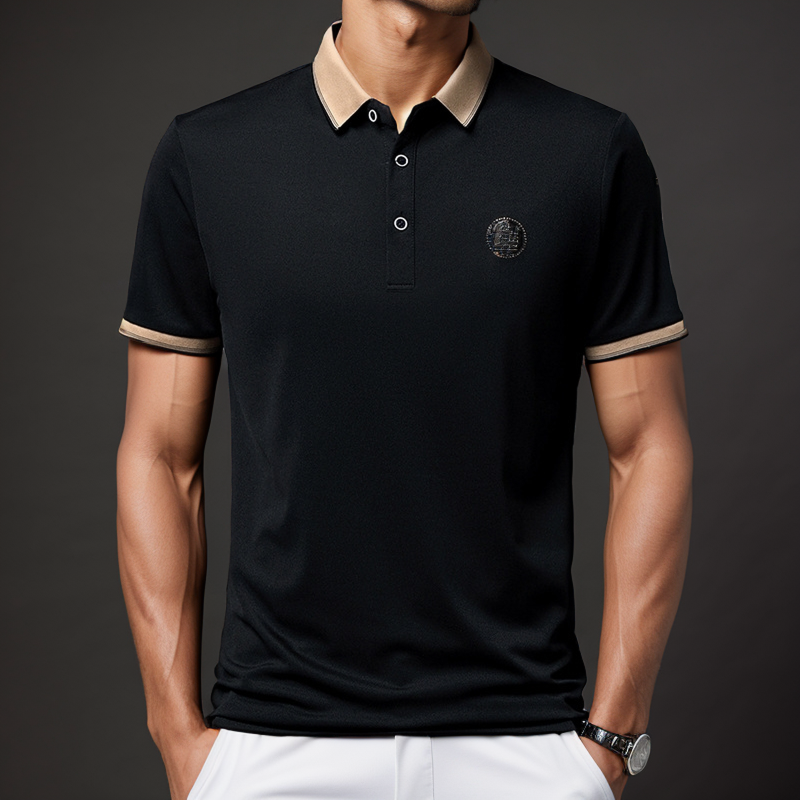 New men's short-sleeved polo shirt for summer