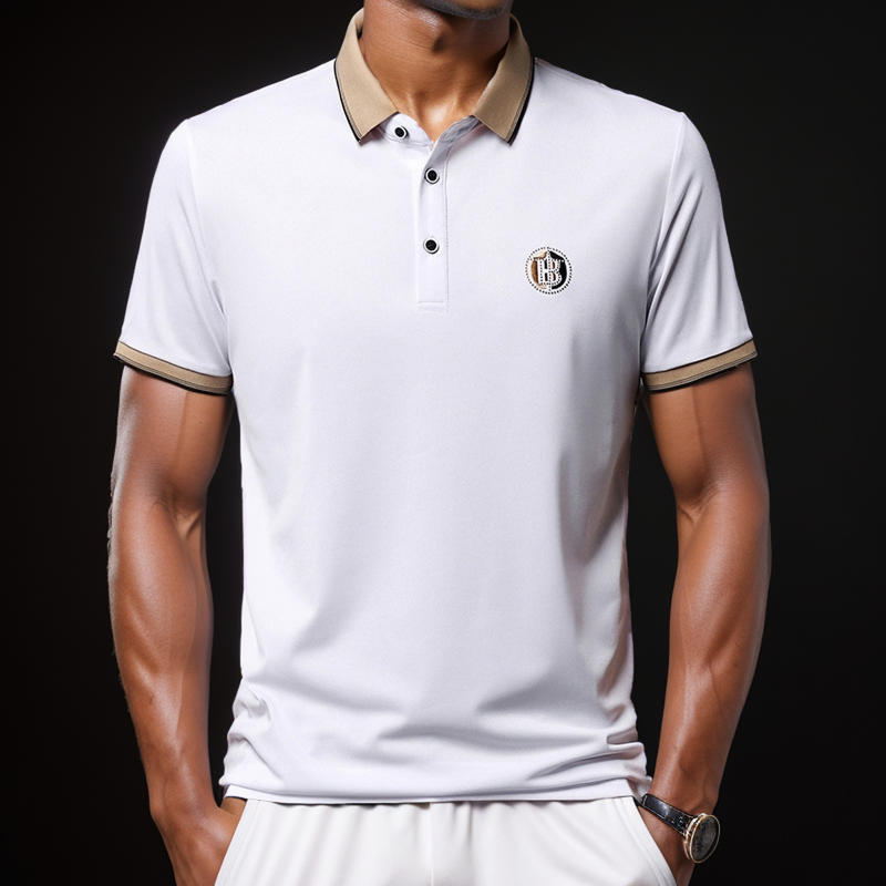 New men's short-sleeved polo shirt for summer