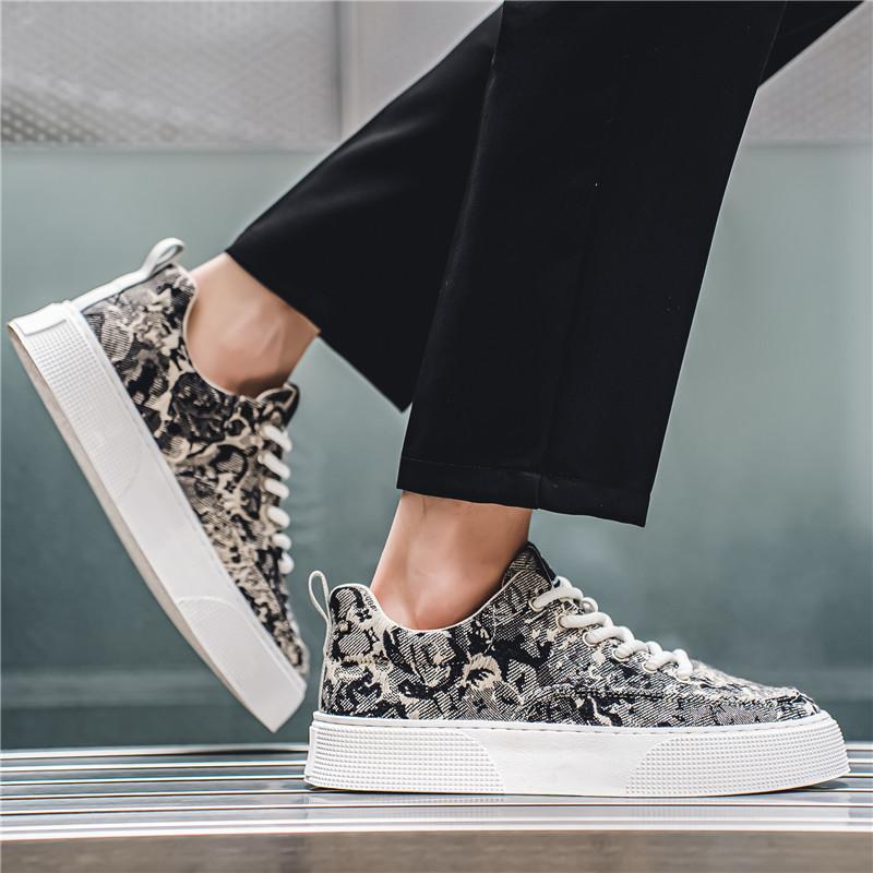 Printed Niche Design All-match Heightening Sneakers