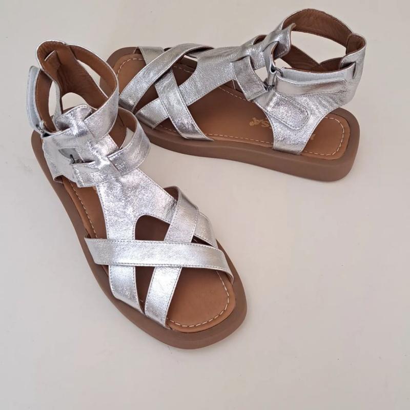 S24 Woven Platform Roman Sandals