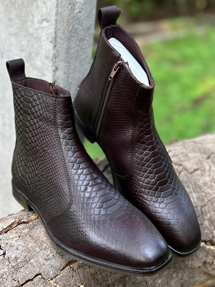 Men's Stylish Textured Boots