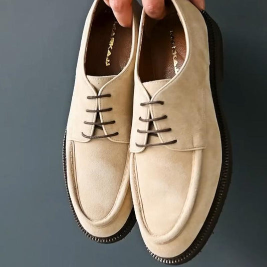 Men's Classic Modern Leather Lace-Up Wingtip Oxfords