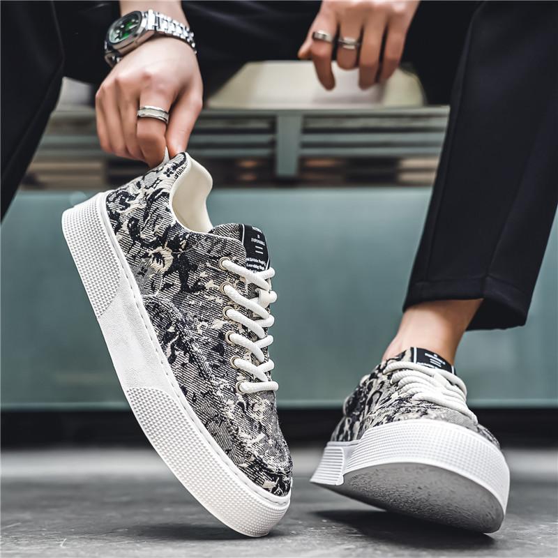 Printed Niche Design All-match Heightening Sneakers