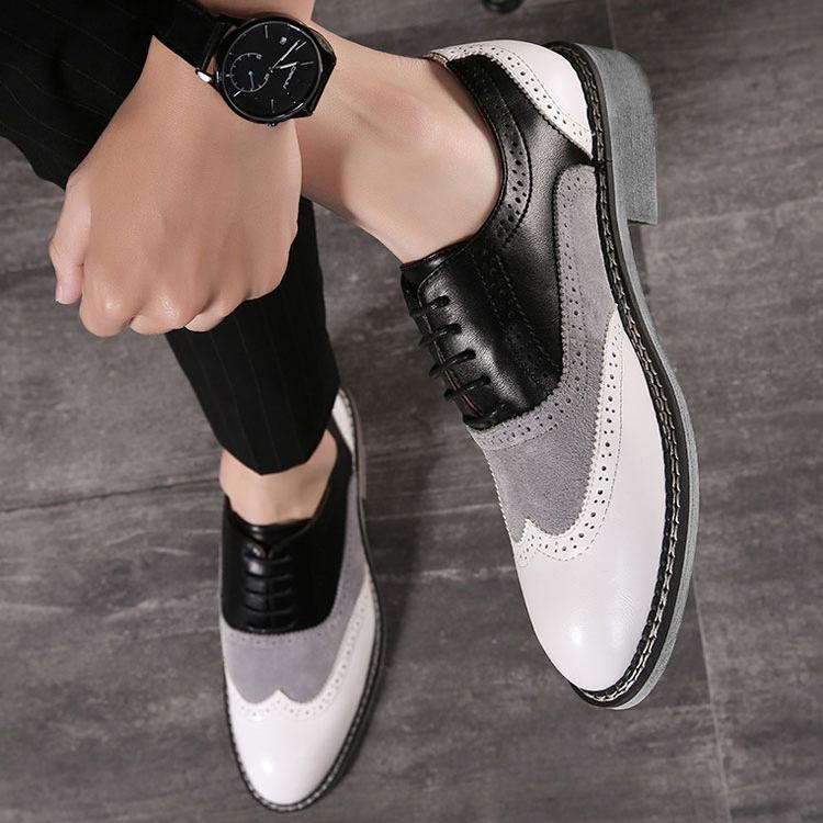 【⏰On Big Sale 】Business casual leather shoes with pointed head heightening