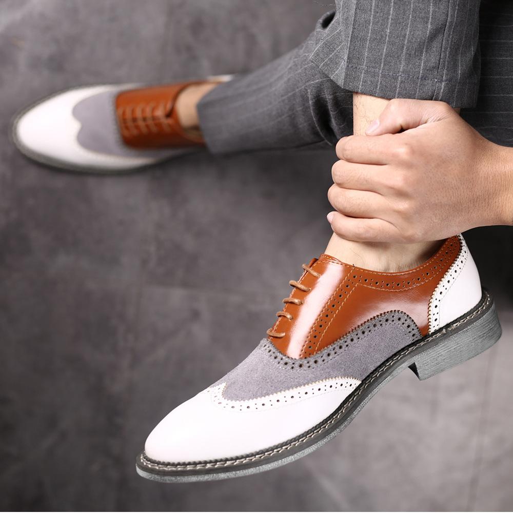 【⏰On Big Sale 】Business casual leather shoes with pointed head heightening