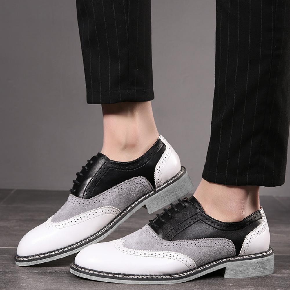 【⏰On Big Sale 】Business casual leather shoes with pointed head heightening