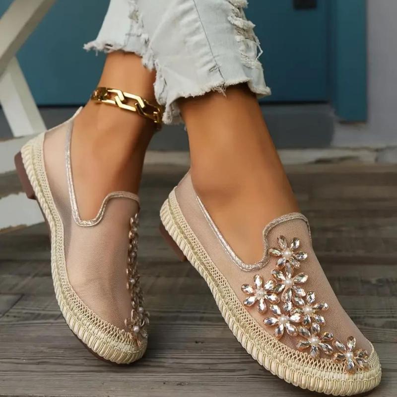 Flower Mesh Loafers