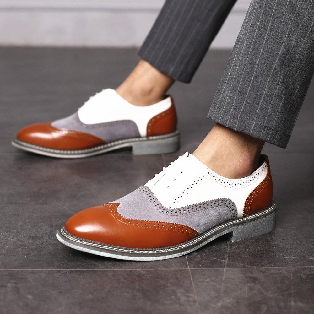 【⏰On Big Sale 】Business casual leather shoes with pointed head heightening