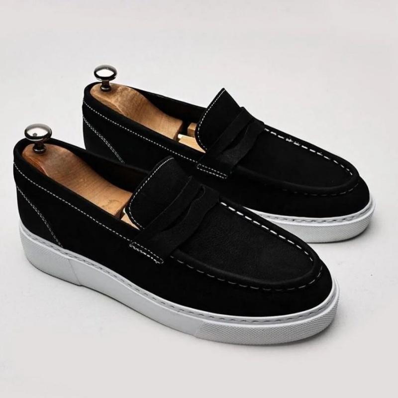 Men's Fashion Stitching Leather Shoes