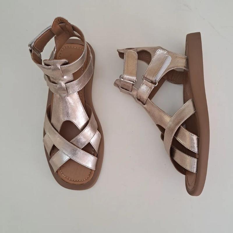 S24 Woven Platform Roman Sandals