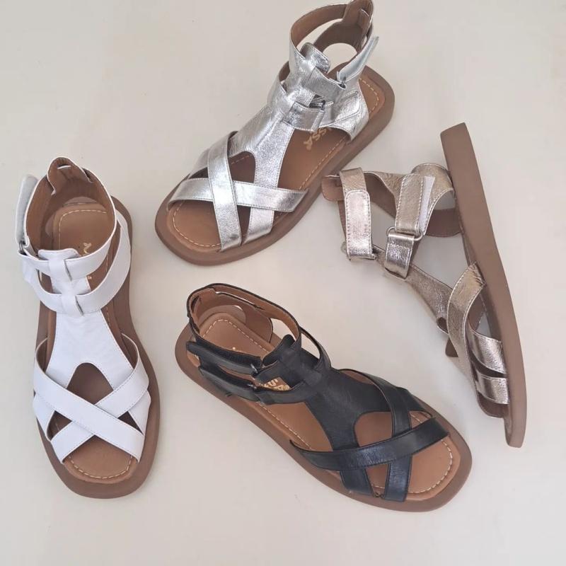 S24 Woven Platform Roman Sandals