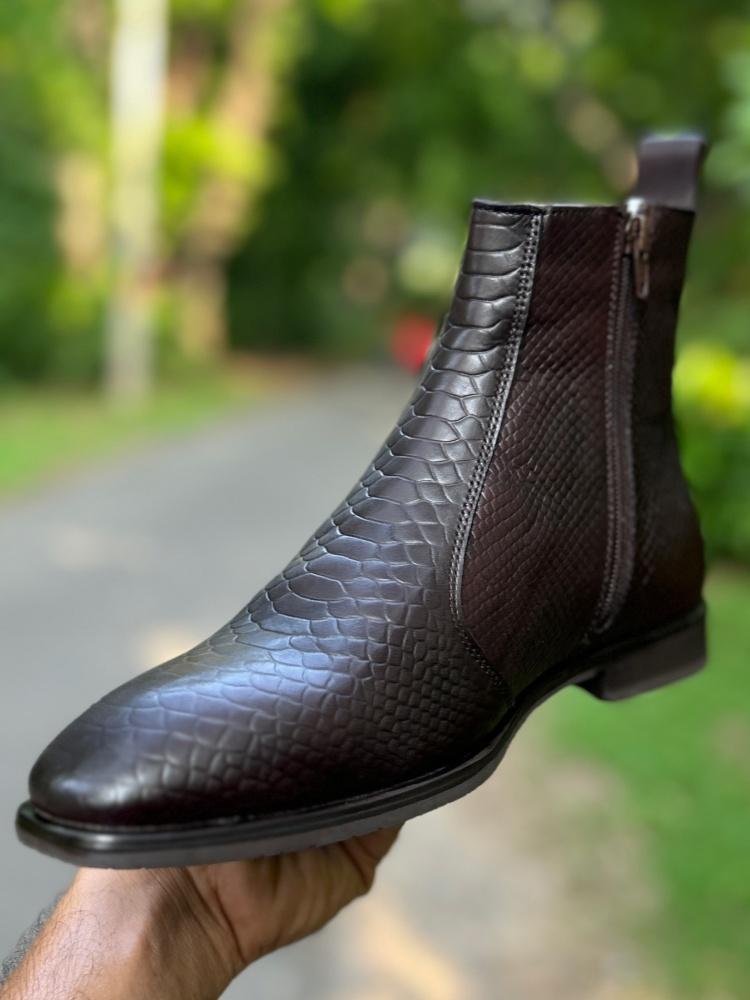 Men's Stylish Textured Boots