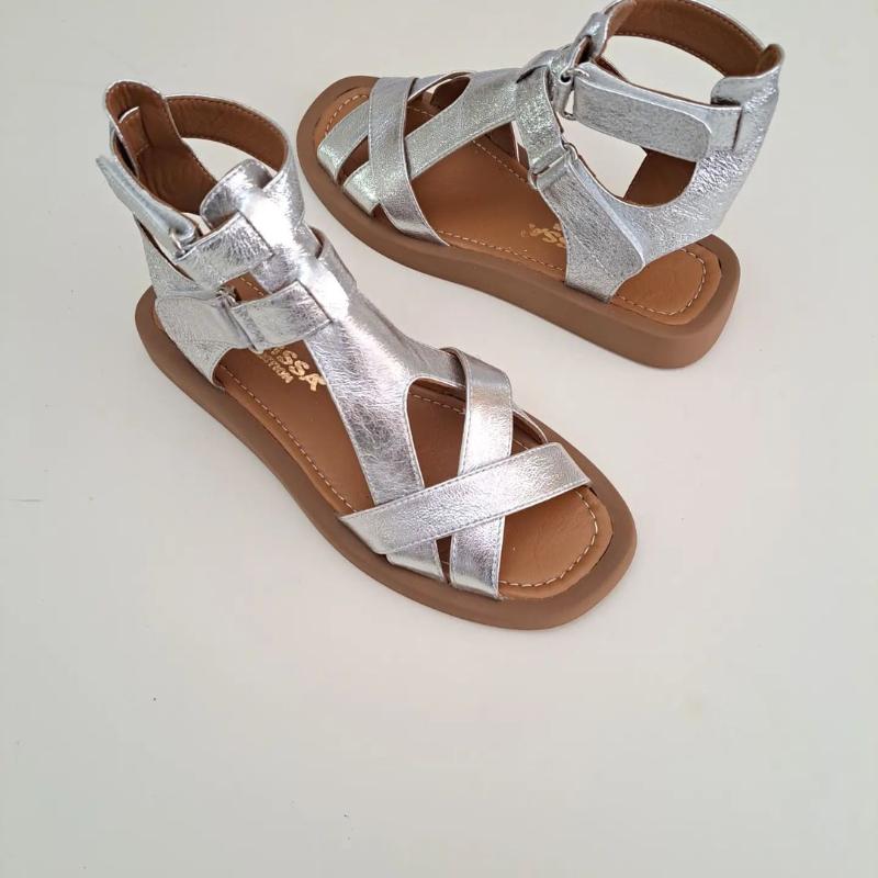 S24 Woven Platform Roman Sandals