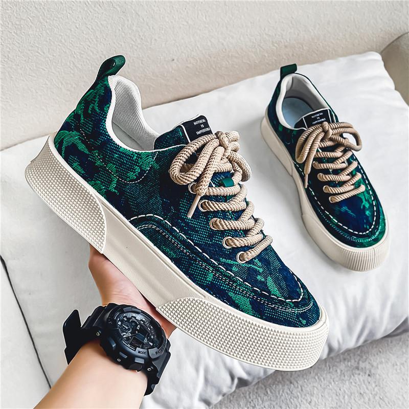 Printed Niche Design All-match Heightening Sneakers