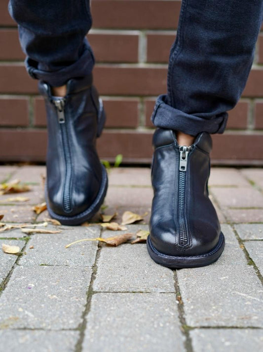 Men's Stylish Front Zipper Boots