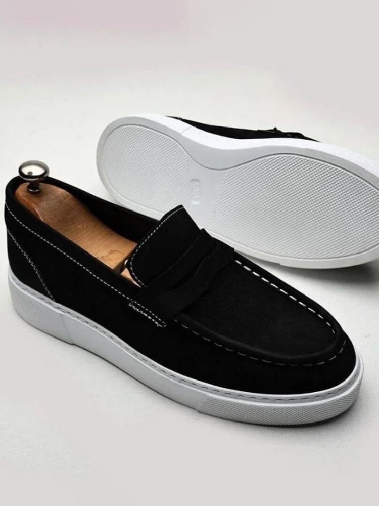 Men's Fashion Stitching Leather Shoes