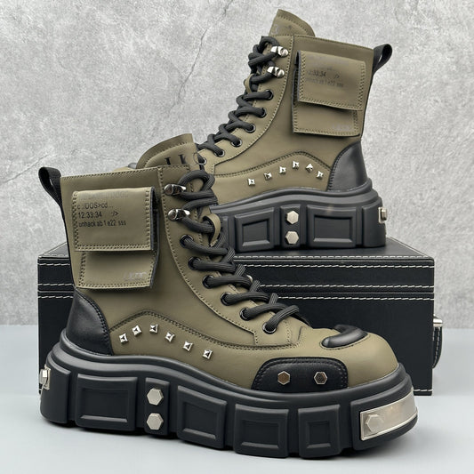 Men's New High-top All-match Platform Fashionable Boots