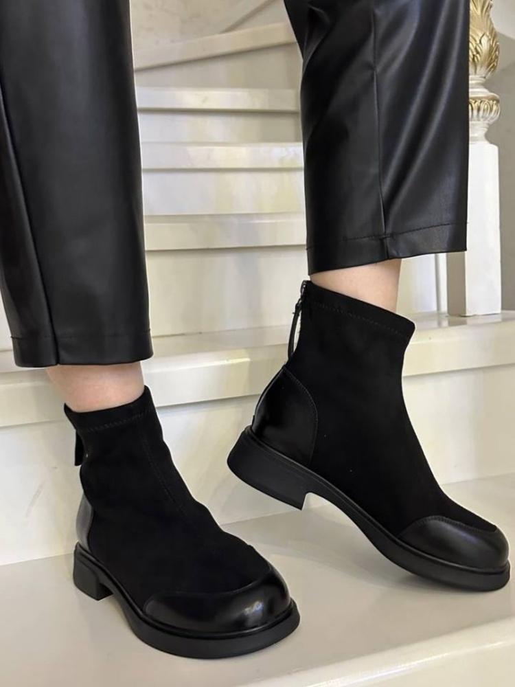 Women's Fashion Warm Patchwork Boots