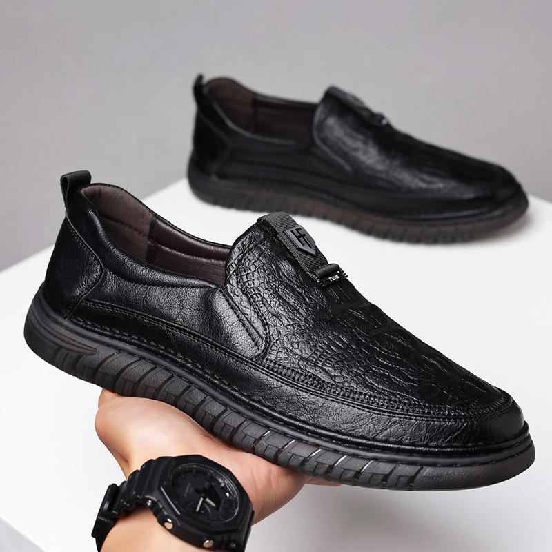 British Style Men's Business Dress Casual Leather Shoes