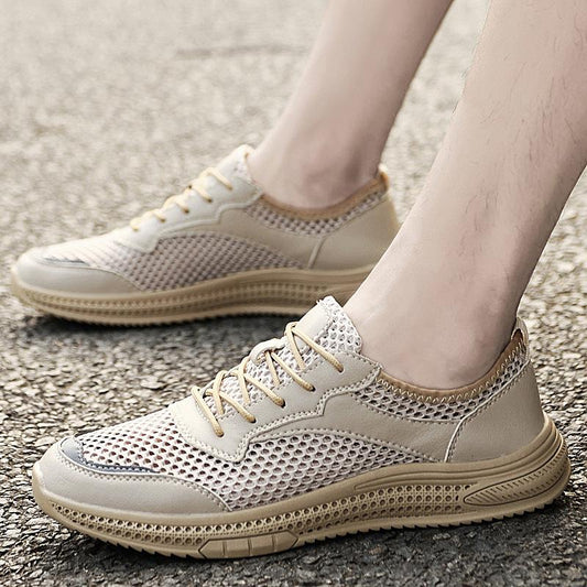 Summer mesh cloth breathable casual men's shoes