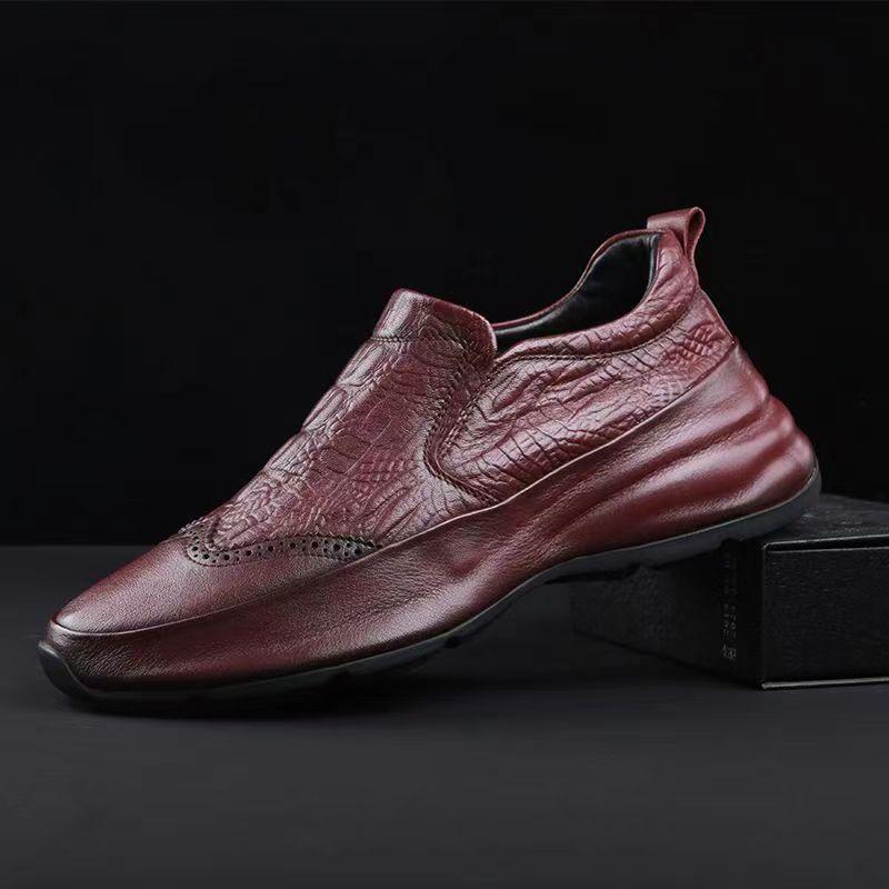 Men's Crocodile-Print Breathable Shoes