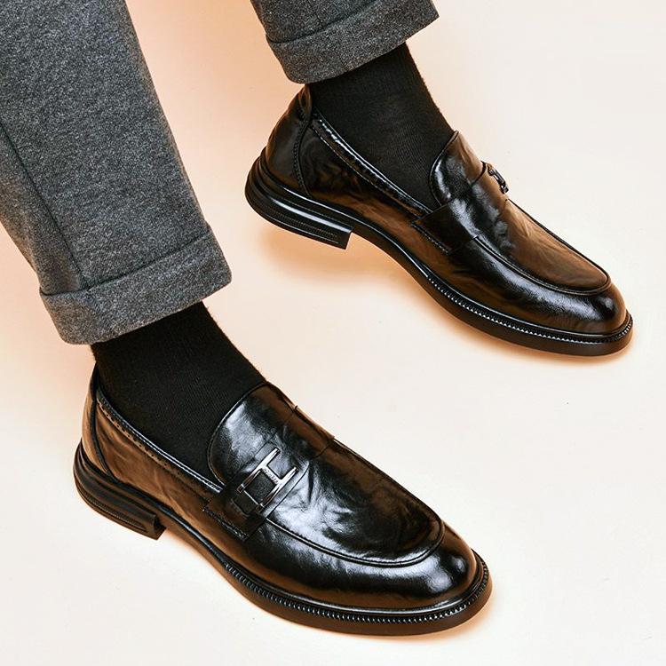 Casual all-in-one leather shoes