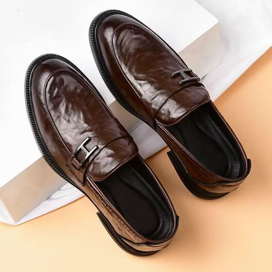 Casual all-in-one leather shoes