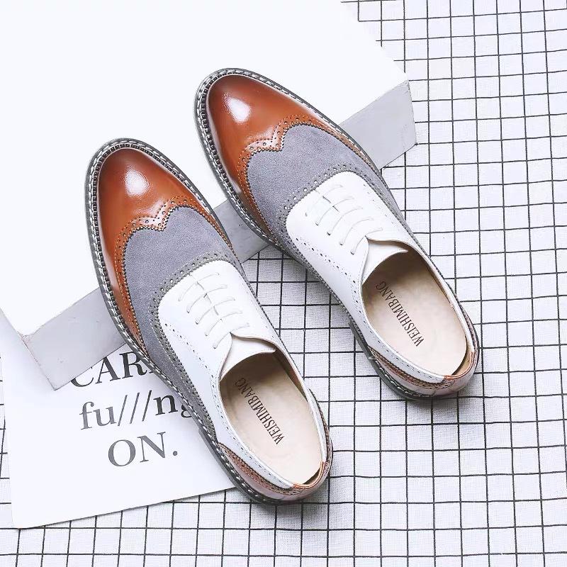 【⏰On Big Sale 】Business casual leather shoes with pointed head heightening