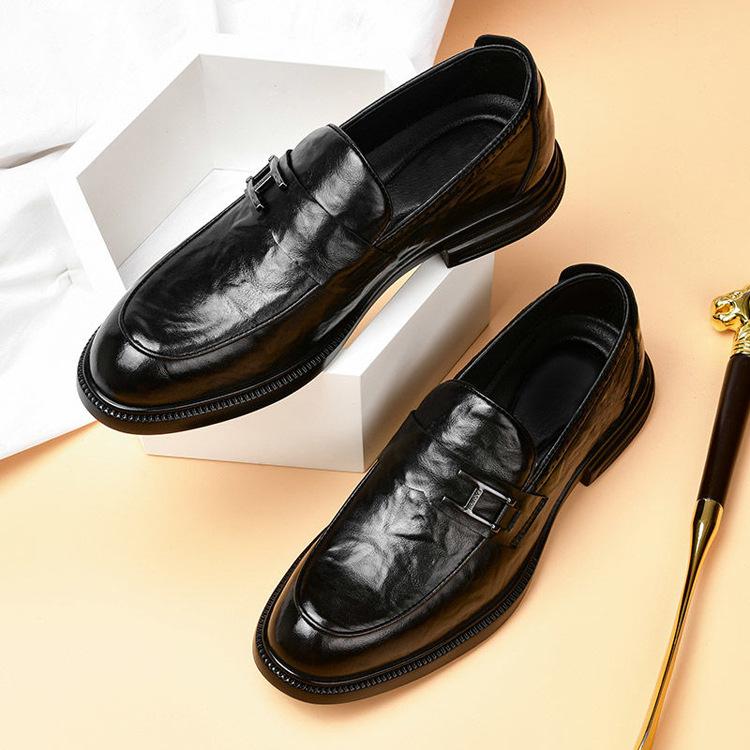 Casual all-in-one leather shoes