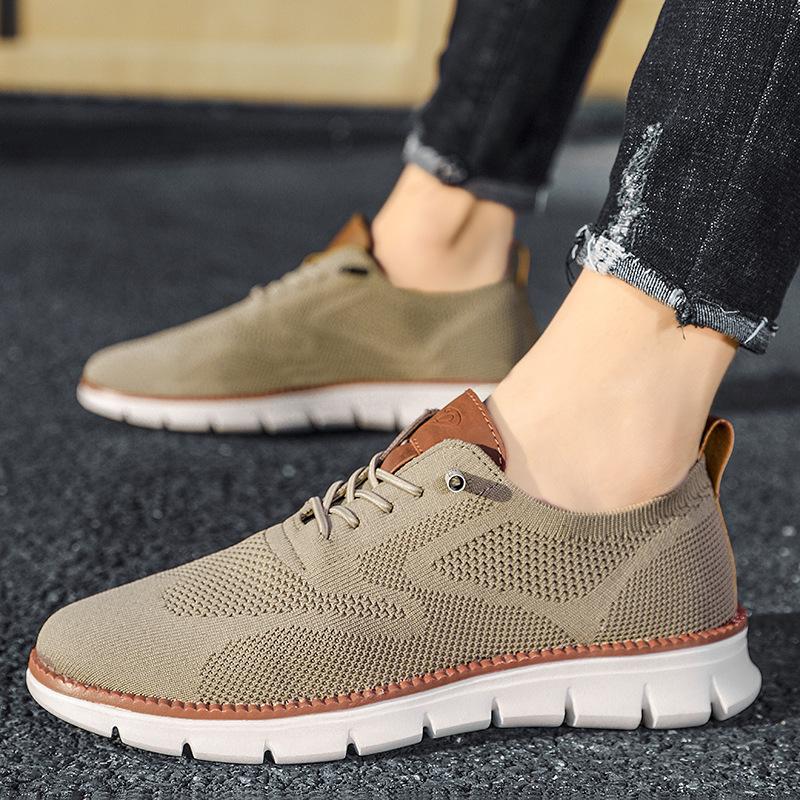 Men's flying woven top breathable comfortable sneakers