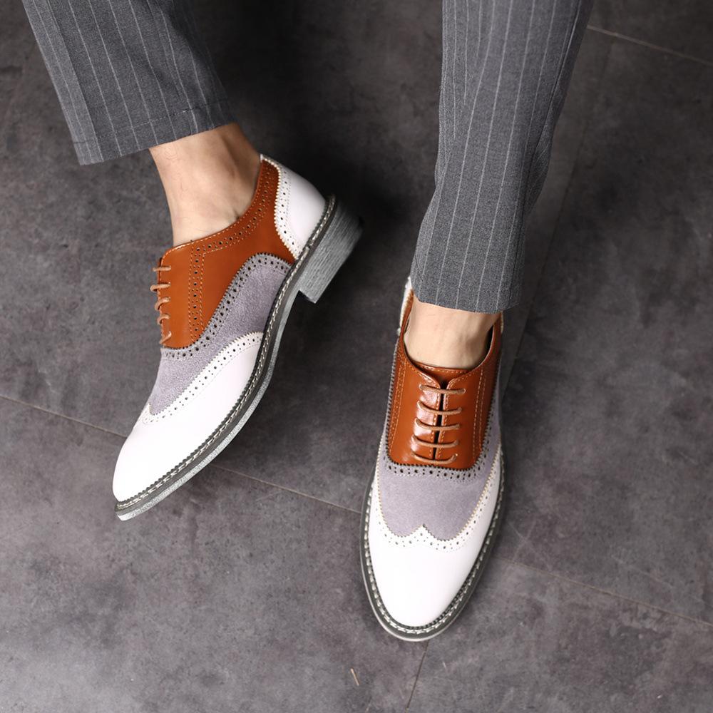 【⏰On Big Sale 】Business casual leather shoes with pointed head heightening