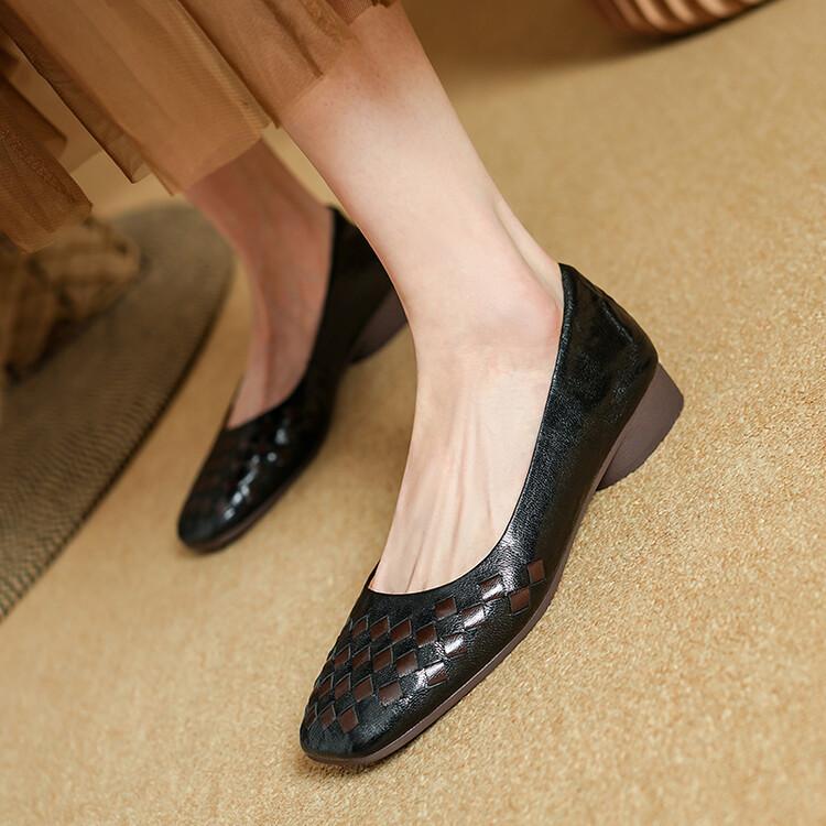 3cm ~ French Elegant Shallow Small Leather Shoes