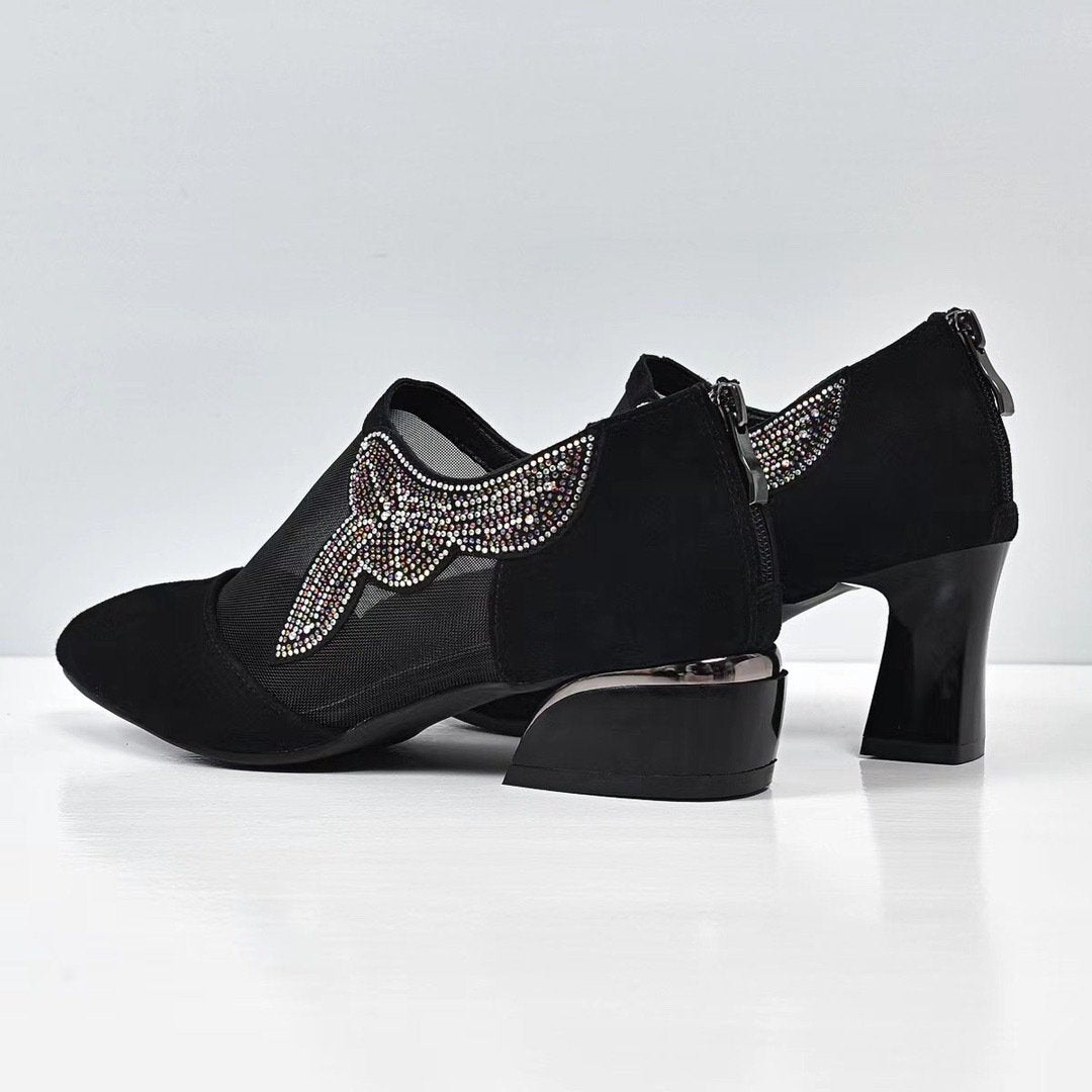 Women's Pointed Rhinestone Shoes