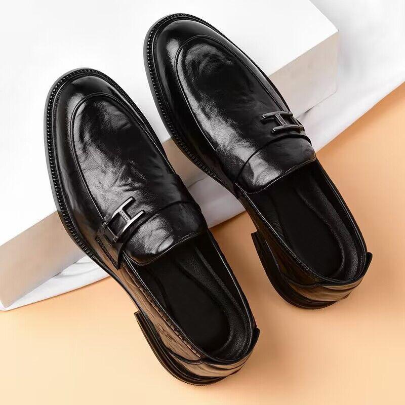 Casual all-in-one leather shoes