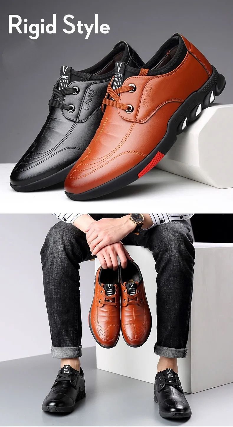 【⏰On Big Sale】New men's casual one-pedal soft leather shoes