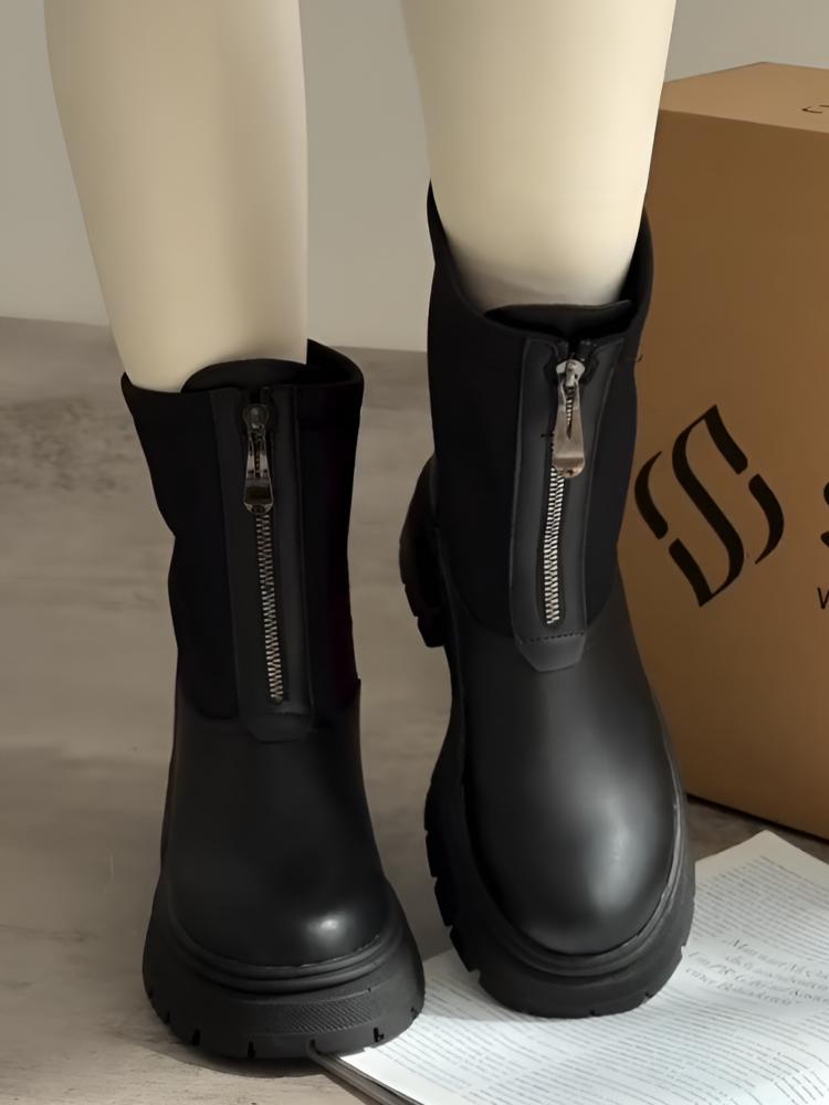 Fashion Zipper Boots