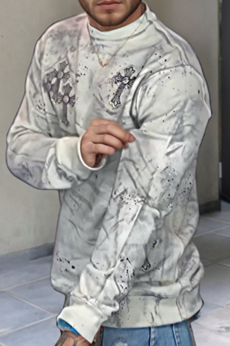 Men's Fashionable Printed Sweatshirt