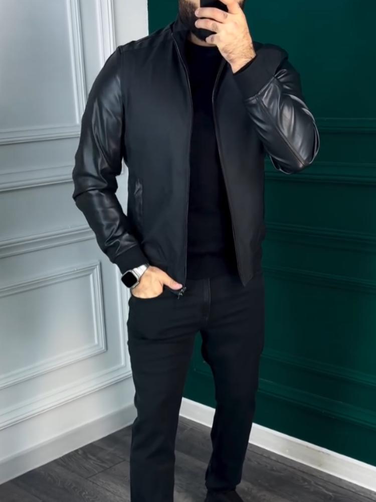 Men's Fashion Black Jacket