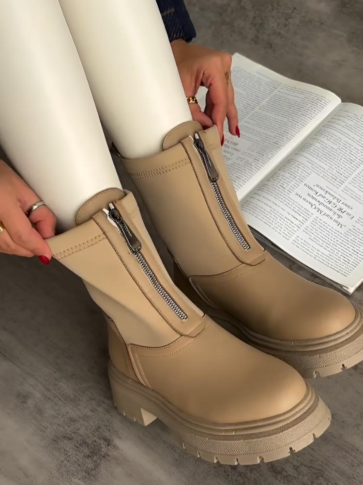 Fashion Zipper Boots