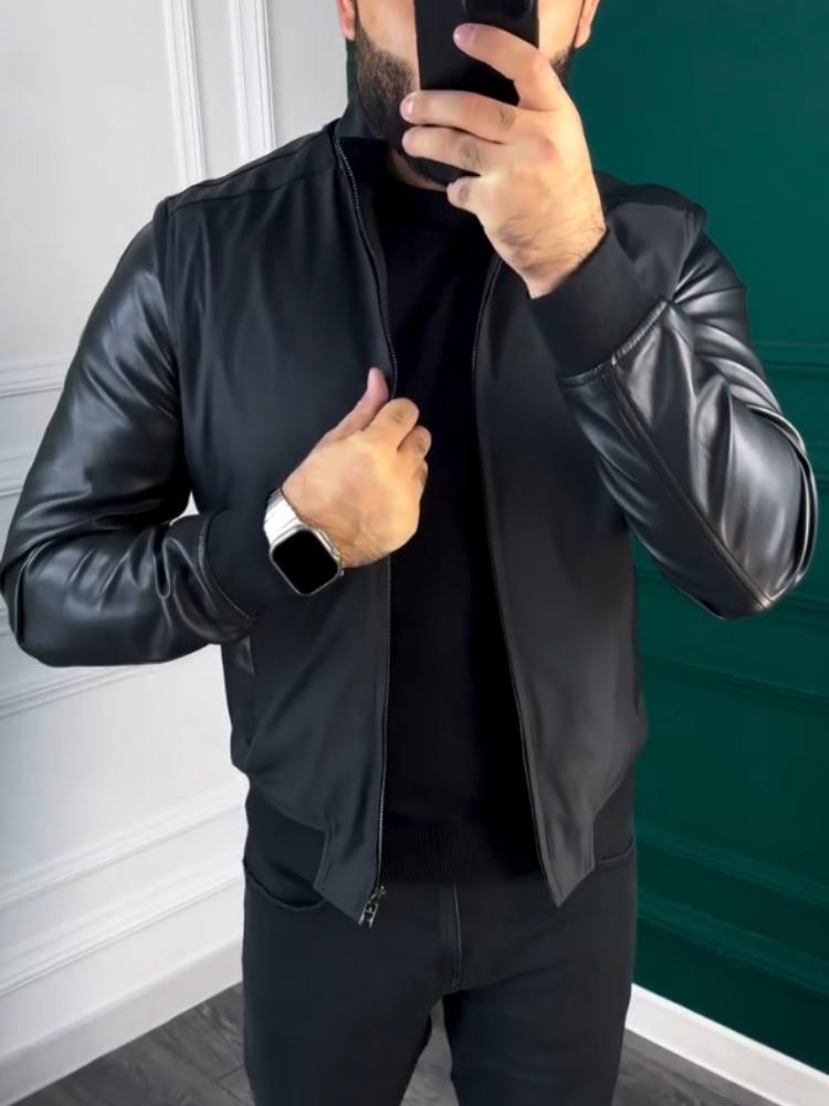 Men's Fashion Black Jacket